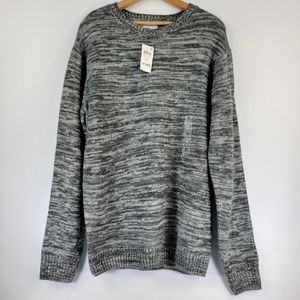 And Now This Mens Sweater XL Pullover Marled Gray Crewneck
